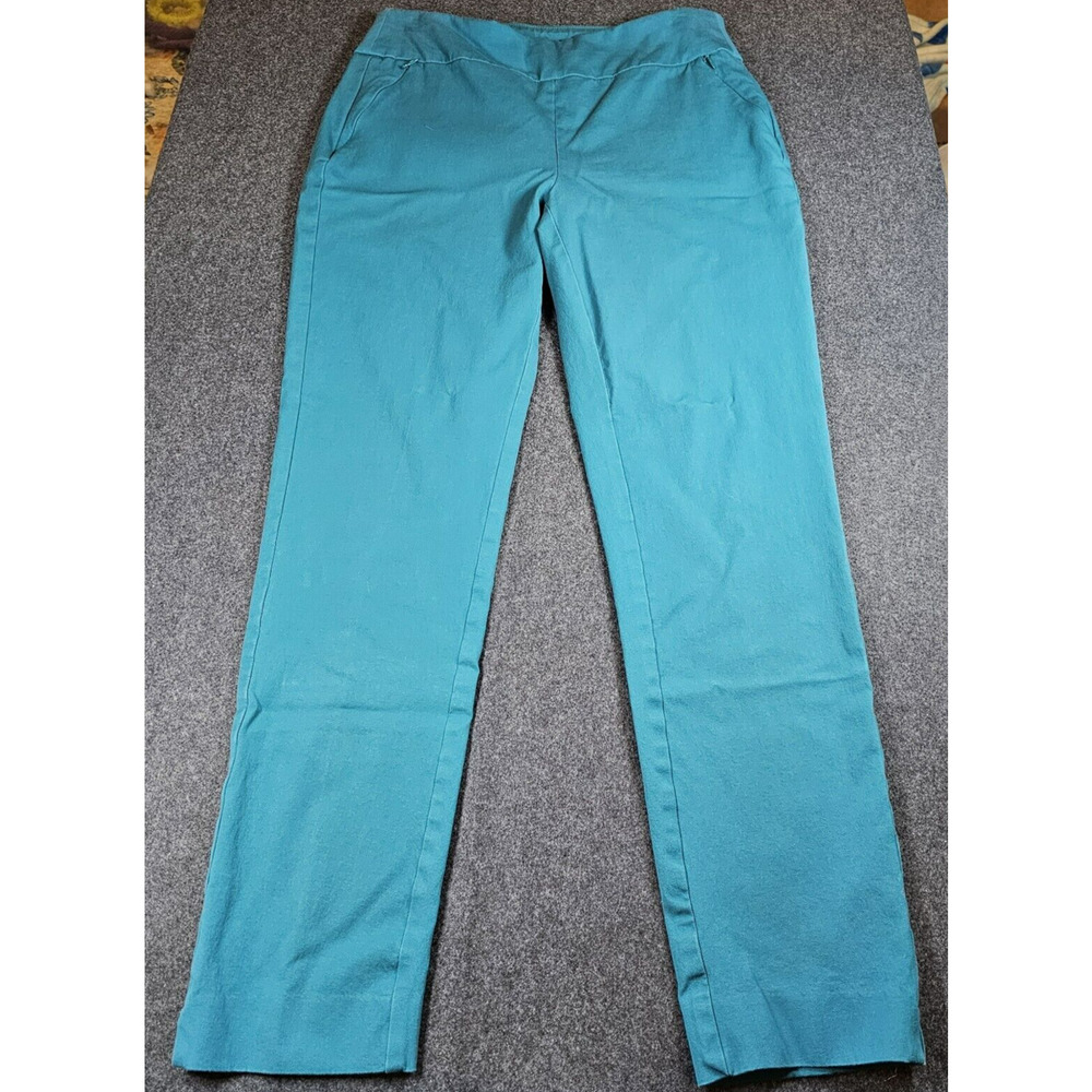 Soft Surroundings Green Viscose Stretch Pants Small